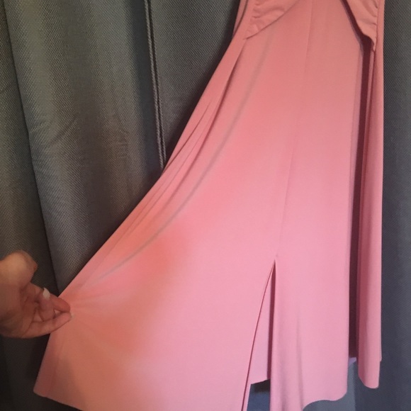 Be Smart ~ Cris-cross front & back pink  dress - Picture 2 of 3